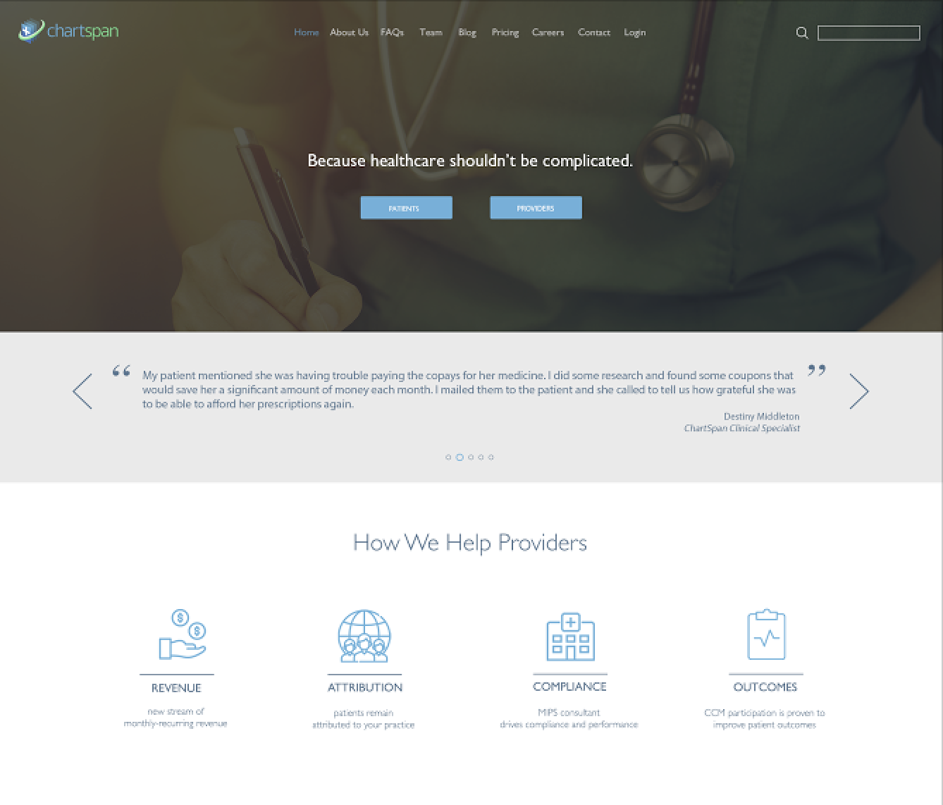 Website UI/UX – ChartSpan